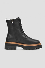 Winter women's ankle boots on a massive platform 4205655 photo №4