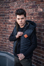 Двухсторонняя мужская жилетка безрукавка с капюшоном Custom Wear 8025659 фото №3