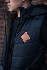 Reversible men's vest sleeveless jacket with a hood Custom Wear 8025659 photo №5