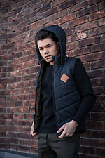 Двухсторонняя мужская жилетка безрукавка с капюшоном Custom Wear 8025659 фото №8