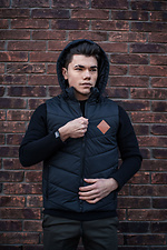 Reversible men's vest sleeveless jacket with a hood Custom Wear 8025659 photo №9