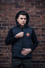 Двухсторонняя мужская жилетка безрукавка с капюшоном Custom Wear 8025659 фото №9
