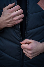 Reversible men's vest sleeveless jacket with a hood Custom Wear 8025659 photo №10