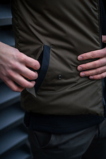 Reversible men's vest sleeveless jacket with a hood Custom Wear 8025659 photo №13