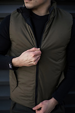 Двухсторонняя мужская жилетка безрукавка с капюшоном Custom Wear 8025659 фото №17