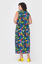 Длинное штапельное платье BREZE с заниженной талией и планкой с пуговицами на груди Garne 3040661 фото №4