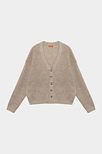 Beige Strickjacke für Damen  4038661 Foto №5