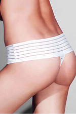 Striped thong with wide waistband and low rise (2 pieces) Gisela 4028662 photo №2