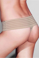 Striped thong with wide waistband and low rise (2 pieces) Gisela 4028663 photo №2