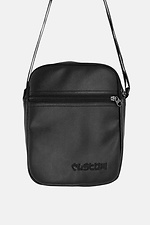 Black messenger bag with long strap and external pocket Custom Wear 8025664 photo №1