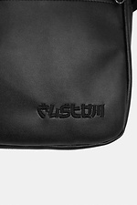 Черная сумка через плечо мессенджер с длинным ремешком и внешним карманом Custom Wear 8025664 фото №2