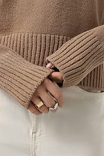 Damen-Strickpullover in hellbrauner Farbe Sewel 4038665 Foto №4