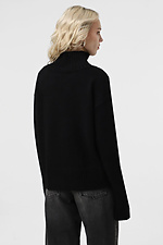 Schwarzer Strickpullover für Damen  4038666 Foto №2