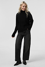 Schwarzer Strickpullover für Damen  4038666 Foto №3