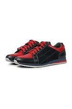 Demi-season men's sneakers with red inserts  4205666 photo №3