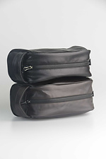 Brown cosmetic bag made of quality leatherette SGEMPIRE 8015667 photo №6