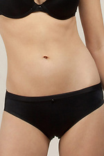 Black classic low rise panties with wide sides Gisela 4028668 photo №1