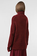 Damen-Strickpullover in Burgunderrot Sewel 4038668 Foto №2