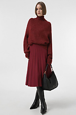 Damen-Strickpullover in Burgunderrot Sewel 4038668 Foto №3
