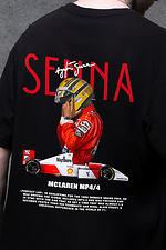 Men's Oversized T-Shirt With Print Senna Black Without 8049668 photo №2