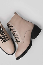 Женские зимние ботинки из натуральной кожи на каблуках  4205670 фото №2