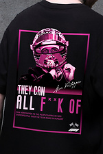 Men's Oversized T-Shirt With Print Verstappen Black Without 8049676 photo №2