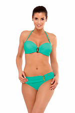 One-piece swimsuit with bandeau bra and glittery embellishments Marko 4023677 photo №2