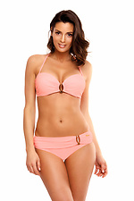 One-piece swimsuit with bandeau bra and glittery embellishments Marko 4023678 photo №2