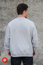 Isoliertes Fleece-Sweatshirt in Übergröße mit Aufdruck 1702 Schwarz für Herren Without 8055678 Foto №2