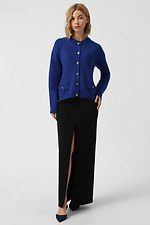 Blaue Strickjacke für Damen  4038679 Foto №3