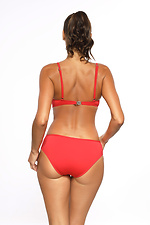 Coral one-piece swimsuit with push-up tight bra and low bottoms Marko 4024680 photo №3