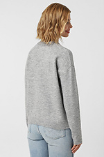 Graue Strickjacke für Damen  4038680 Foto №2