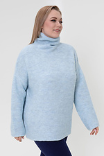 Gestrickter Damenpullover in Blau Sewel 4038681 Foto №2
