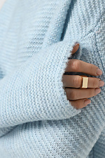 Gestrickter Damenpullover in Blau Sewel 4038681 Foto №4