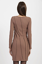 Fitted short ribbed dress with long sleeves Garne 3039682 photo №3