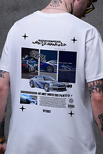 Men's Oversized T-Shirt With Wanted White Print Without 8049682 photo №2