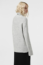 Hellgrauer Strickpullover für Damen  4038683 Foto №2