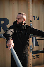 Спортивна чорна кофта зіппер з капюшоном Custom Wear 8025683 фото №5