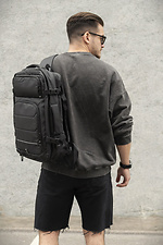 Men's Backpack Carry-on Luggage With Expandable Reflective Classic USB Black Without 8049684 photo №5