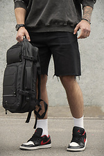 Men's Backpack Carry-on Luggage With Expandable Reflective Classic USB Black Without 8049684 photo №6
