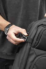 Men's Backpack Carry-on Luggage With Expandable Reflective Classic USB Black Without 8049684 photo №8