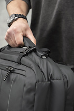 Men's Backpack Carry-on Luggage With Expandable Reflective Classic USB Black Without 8049684 photo №9