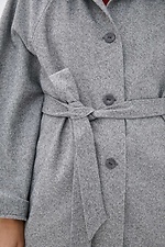 Wool cape ISOLDA under the belt with wide sleeves Garne 3037685 photo №5