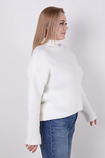 Gestrickter Damenpullover weiß Sewel 4038685 Foto №2