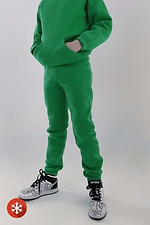 Warm green COOL-D sports suit for a boy made of jersey with fleece Garne 3034687 photo №7