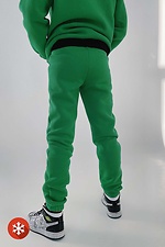 Warm green COOL-D sports suit for a boy made of jersey with fleece Garne 3034687 photo №8