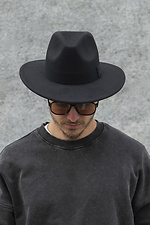 Herren Fedora Hut mit Band Schwarz Without 8049688 Foto №2