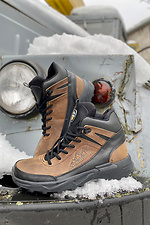 Wintersneaker für Herren aus braunem Echtleder  8019691 Foto №1