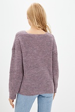 Fioletowy sweter z domieszką wełny  4037692 zdjęcie №3