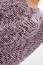 Violetter Strickpullover aus Wollmischung  4037692 Foto №4